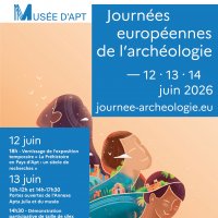 journees europeennes de l archeologie @ apt