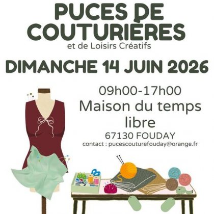 Puces des couturières et des Loisirs créatifs @ Maison du Temps Libre