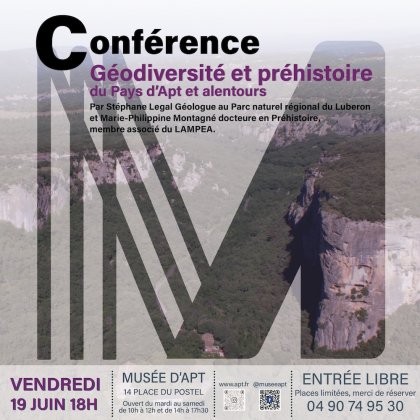 Géodiversité et préhistoire du Pays d’Apt et alentours  @ Musée d'Apt