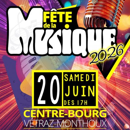 Vétraz-Monthoux fête la musique ! @ Centre-bourg