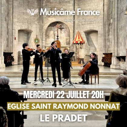 Concert Ensemble Musicâme France : Ravel, Debussy, Cantemir, Mozart, Bach,... @ Eglise Saint-Raymond Nonnat