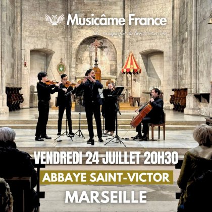 Concert de l'Ensemble Musicâme France : Ravel, Debussy, Cantemir, Mozart... @ Abbaye Saint-Victor 