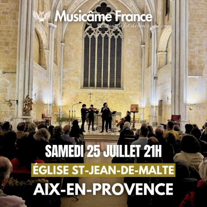 Ensemble Musicâme France : Ravel, Debussy, Cantemir, Mozart, Bach,... @ Église Saint-Jean-de-Malte