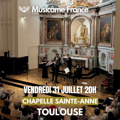 Concert Ensemble Musicâme France : Ravel, Debussy, Cantemir, Mozart, Bach,... @ Chapelle Sainte-Anne