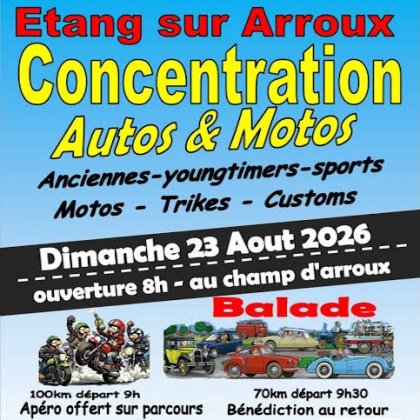 Brocante, rassemblement de véhicules & concert @ Le Champ de Foire