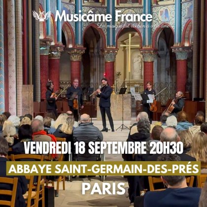 Concert Musicâme France : Ravel, Debussy, Cantemir, Mozart, Vivaldi, Bach,... @ Eglise Saint-Germain-des-Prés