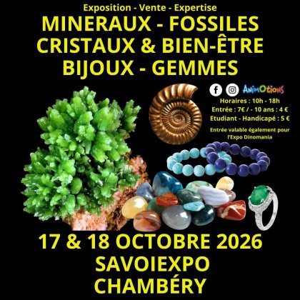 7ème Salon Minéraux Fossiles Cristaux @ Savoiexpo