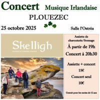 concert de musique irlandaise par le groupe skelligh @ plouezec