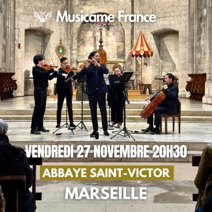 Concert à Marseille : Mozart, Verdi, Bizet, Waxman, Puccini, Rossini, Massenet, De Falla, Kreisler @ Abbaye Saint-Victor 