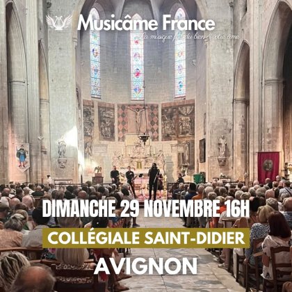 Concert Ensemble Musicâme : Mozart, Verdi, Bizet, Waxman, Puccini,... @ Collégiale Saint-Didier