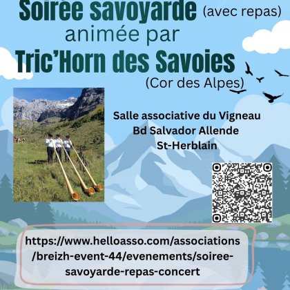 Soirée Repas Concert Sur la Savoie @ Complexe sportif du Vigneau